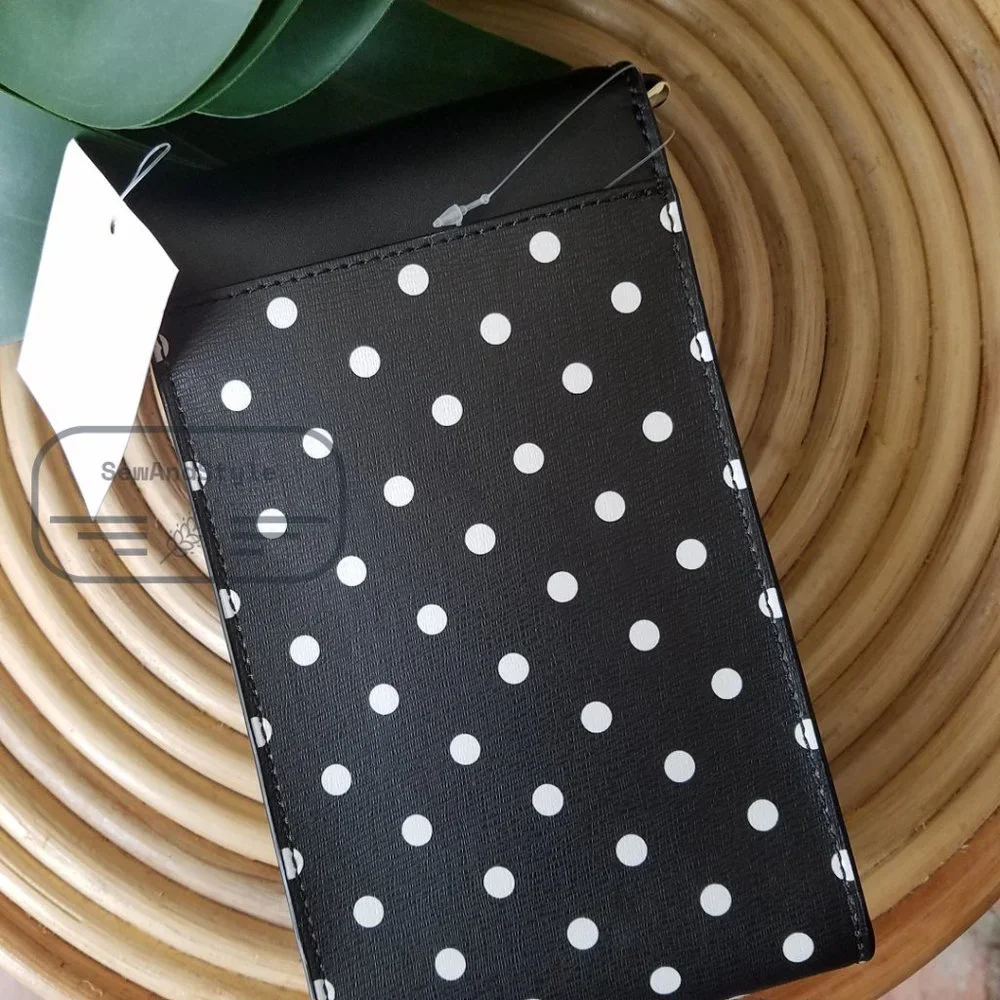 Kate Spade Minnie Mouse Disney N/S Phone Crossbody Bag Purse Black White - Picture 8 of 11